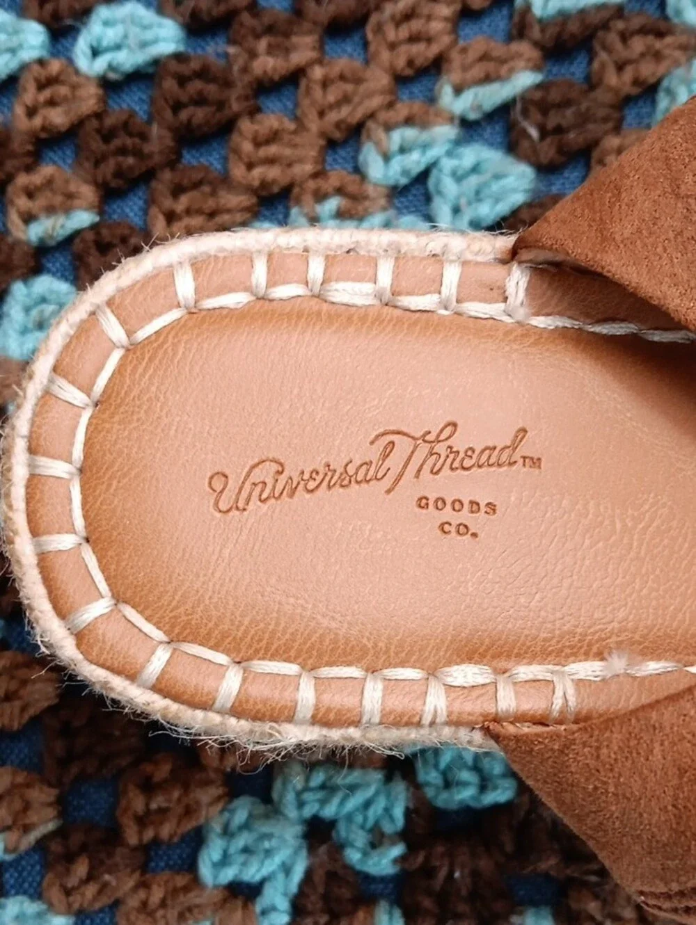 Universal Thread Brown Espadrille Platform Sandals